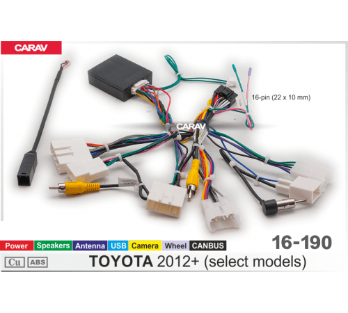 Провода для Android CARAV 16-190 TOYOTA 2012+