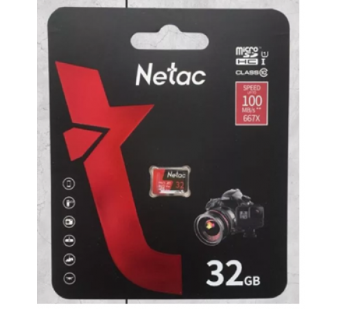 Карта памяти MicroSD 32GB Netac P500 Extreme Pro Class 10 без адаптера