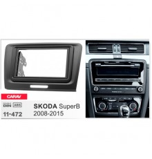 CARAV 11-472 Переходная рамка Skoda SuperB 2008-2015 2 DIN