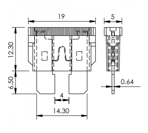Предохранитель ATC 5A, 7.5A, 10A, 15A, 20A, 25A, 30A, 40A