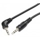 AUX кабель Jack 3.5 мм - 0.5 м черный AWM 110-11