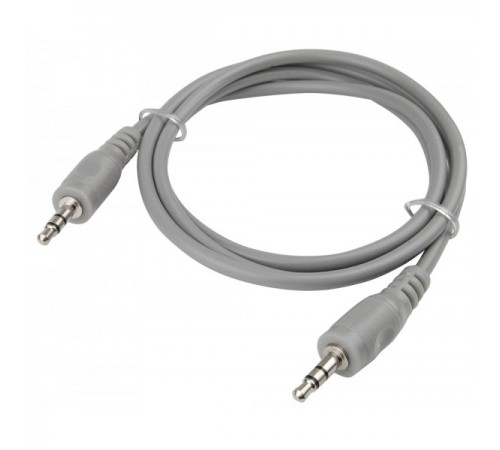 AUX кабель Jack 3.5 мм - 1 м серый AWM 110-06