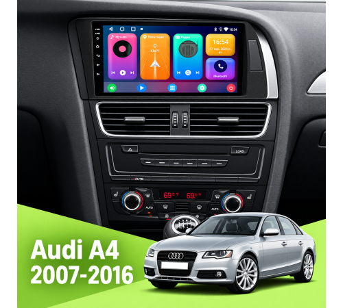Магнитола Android Audi A4 (B8) 2007-2016 10"