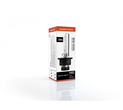 Ксеноновая лампа Infolight D4S (+50%) 4300K