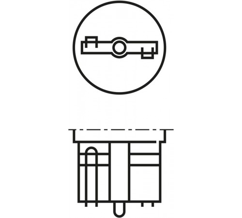 Лампа накаливания, фонарь указателя поворота BOSCH 1 987 302 811 P21W 12V 21W