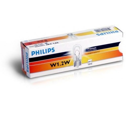 Лампа накаливания, внутреннее освещение W1, 2W PHILIPS 12516 CP