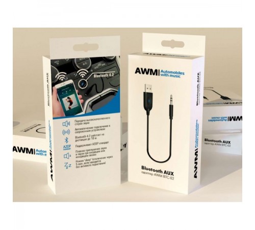 Bluetooth-AUX кабель адаптер AWM BTC-02