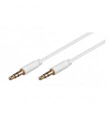 AUX кабель Jack 3.5 мм - 1 м белый AWM 110-04