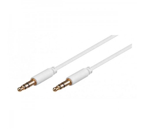 AUX кабель Jack 3.5 мм - 1 м белый AWM 110-04