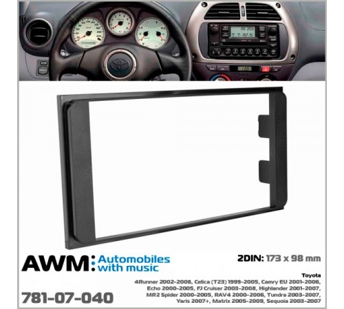 Переходная рамка для автомобилей Toyota AWM 781-07-040 1999-2009