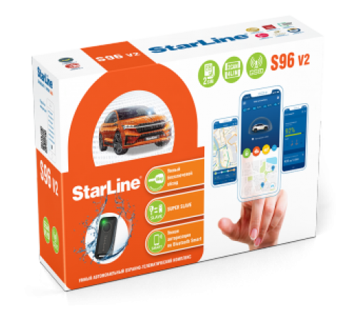 Автосигнализация StarLine S96 v2 BT 2CAN+4LIN 2SIM GSM-GPS
