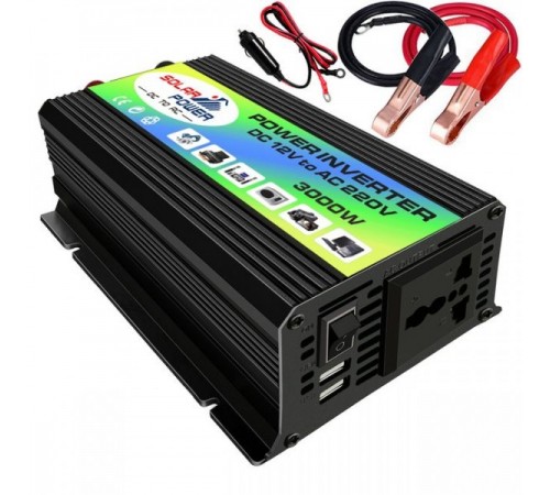 Инвертор автомобильный 3000W (12V-220V)