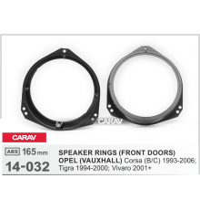 CARAV 14-032 Проставки для динамиков OPEL Tigra Vivaro