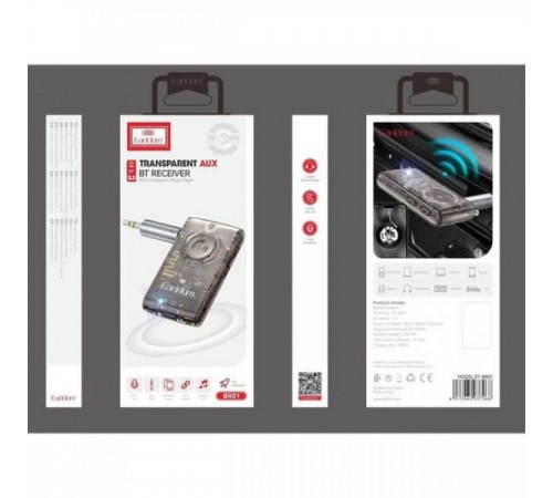 Bluetooth AUX Earldom ET-BR01 (AUX, микрофон)