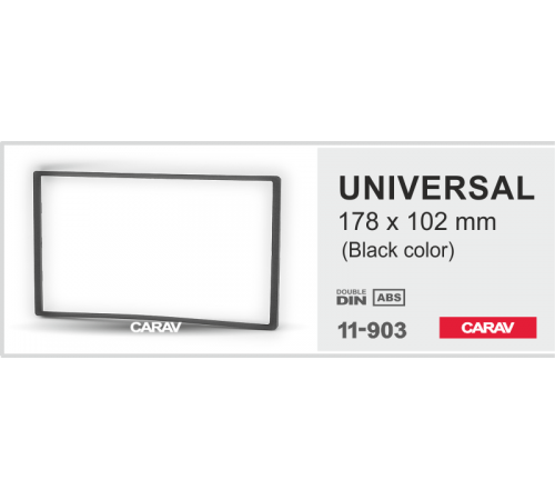 CARAV 11-903 Универсальная рамка 2 DIN 178x102