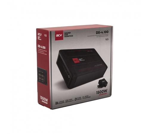 Цифровой усилитель ACV 4х100W DX-4.100 V3