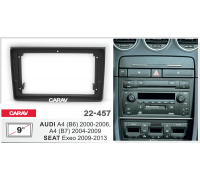 CARAV 22-457 Переходная рамка AUDI A4 (B6) 00-06, A4 (B7) 04-09 / SEAT Exeo 09-20 9" черная