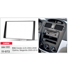 CARAV 11-072 Переходная рамка  KIA Cerato (LD) 2004-2008 2 DIN