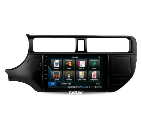 CARAV 22-422 Переходная рамка KIA Rio (UB) K3 Pride 2011-2015 левый руль 9 черная