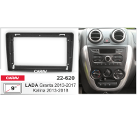 CARAV 22-620 Переходная рамка LADA Granta 2013-2017, Kalina 2013+ черная 9"