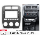 CARAV 22-1590 Переходная рамка LADA Niva 19+ 9 черная