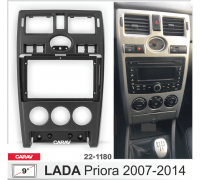 CARAV 22-1180 Переходная рамка LADA Priora 07-14  9" черная