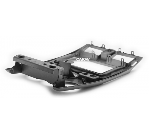 CARAV 22-1105 Переходная рамка LADA Priora 2007-2014  9 Ver.2 (часы снизу) серебро