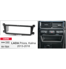 CARAV 11-781 Переходная рамка LADA Priora, Granta, Kalina 2013-2018 1Din 