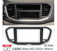 CARAV 22-2000 Переходная рамка LADA Vesta (NG) 2022+  9" черная
