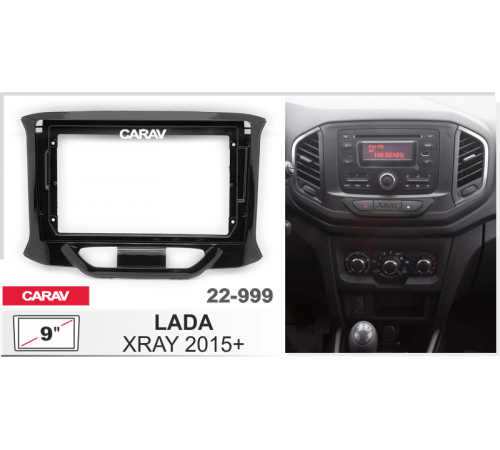 CARAV 22-999 Переходная рамка LADA XRAY 2015+ черная глянцевая 9