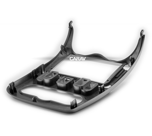 CARAV 22-329 Переходная рамка RENAULT Logan 09-13; Sandero 07-11 / DACIA Logan, Sandero 08-12, Duster 10-13 / NISSAN NP200 09+  9 серебро