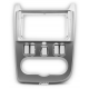 CARAV 22-329 Переходная рамка RENAULT Logan 09-13; Sandero 07-11 / DACIA Logan, Sandero 08-12, Duster 10-13 / NISSAN NP200 09+  9 серебро