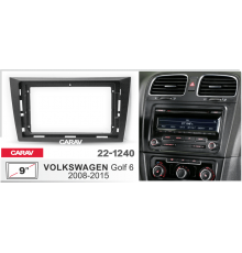 CARAV 22-1240 Переходная рамка VOLKSWAGEN Golf 6 08-15 9" черная