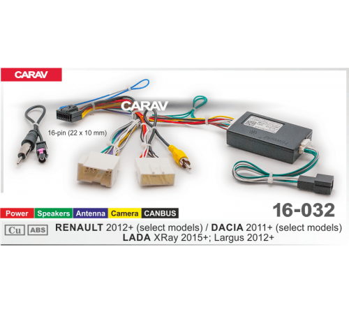CARAV 16-032 OEM- AND RENAULT 2012+ DACIA 2011+ LADA XRay 2015+ Largus 2012+