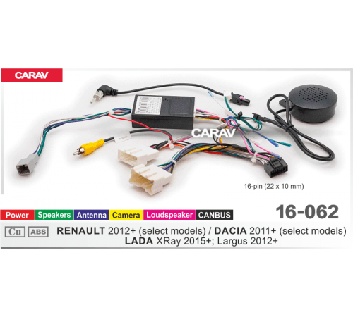 CARAV 16-062 OEM- AND RENAULT 2012+ DACIA 2011+ LADA XRay 2015+ Largus 2012+