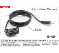 CARAV 18-001 Разъём AUX IN 18pin - JACK 3.5  - MERCEDES-BENZ