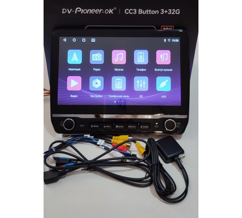 Автомагнитола 10 DV-Pioneer.OK CC3 Button 3/32Gb