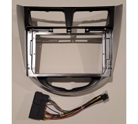 Переходная рамка для Hyundai Accent 2011-2016 9" (серебро)