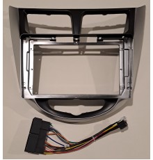 Переходная рамка для Hyundai Accent 2011-2016 9" (серебро)