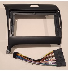 Переходная рамка для Kia K3 2012 9" (черный мат)