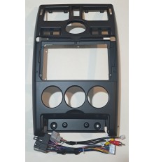 Переходная рамка Lada Priora Geely Cross  Nissan X-trail 9" (черный мат) 2007-2014
