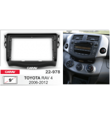 CARAV 22-978 Переходная рамка TOYOTA RAV4 2006-2012 9" черная