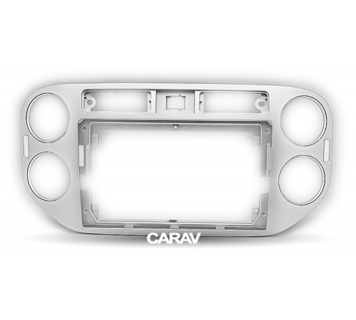 CARAV 22-080 Переходная рамка VOLKSWAGEN Tiguan 2007-2011 Golf Plus 2005-2014 9 серебро