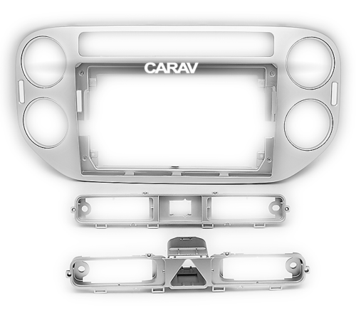 CARAV 22-080 Переходная рамка VOLKSWAGEN Tiguan 2007-2011 Golf Plus 2005-2014 9 серебро