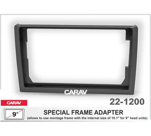 CARAV 22-1200 Универсальная рамка 10,1 9 черная