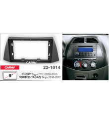CARAV 22-1014 Переходнаяя рамка CHERY Tiggo (T11) 2005-2013 / VORTEX (TAGAZ) Tingo 2010-2012 9" черная