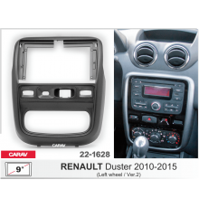 CARAV 22-1628 Переходная рамка RENAULT Duster 2010-2015 левый руль ver.2 9" черная 