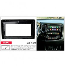 Переходная рамка Citroen C-Crosser, C4 Aircross, Mitsubishi ASX, Outlander, Outlander Sport, Peugeot 4007, 4008 9" Carav 22-480