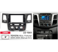 Переходная рамка TOYOTA Hilux, Fortuner 2005-2008  9" CARAV 22-1081