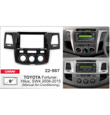 Переходная рамка TOYOTA Fortuner, Hilux, SW4  9" 2008-2015 CARAV 22-987